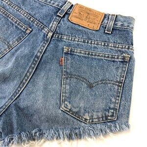LEVI’S orange tab cutoffs jean shorts 28”